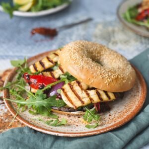 Halloumi & Caramelised Onion Sandwich (V)