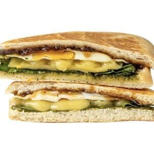 Chicken Pesto Avocado sandwich coffee or